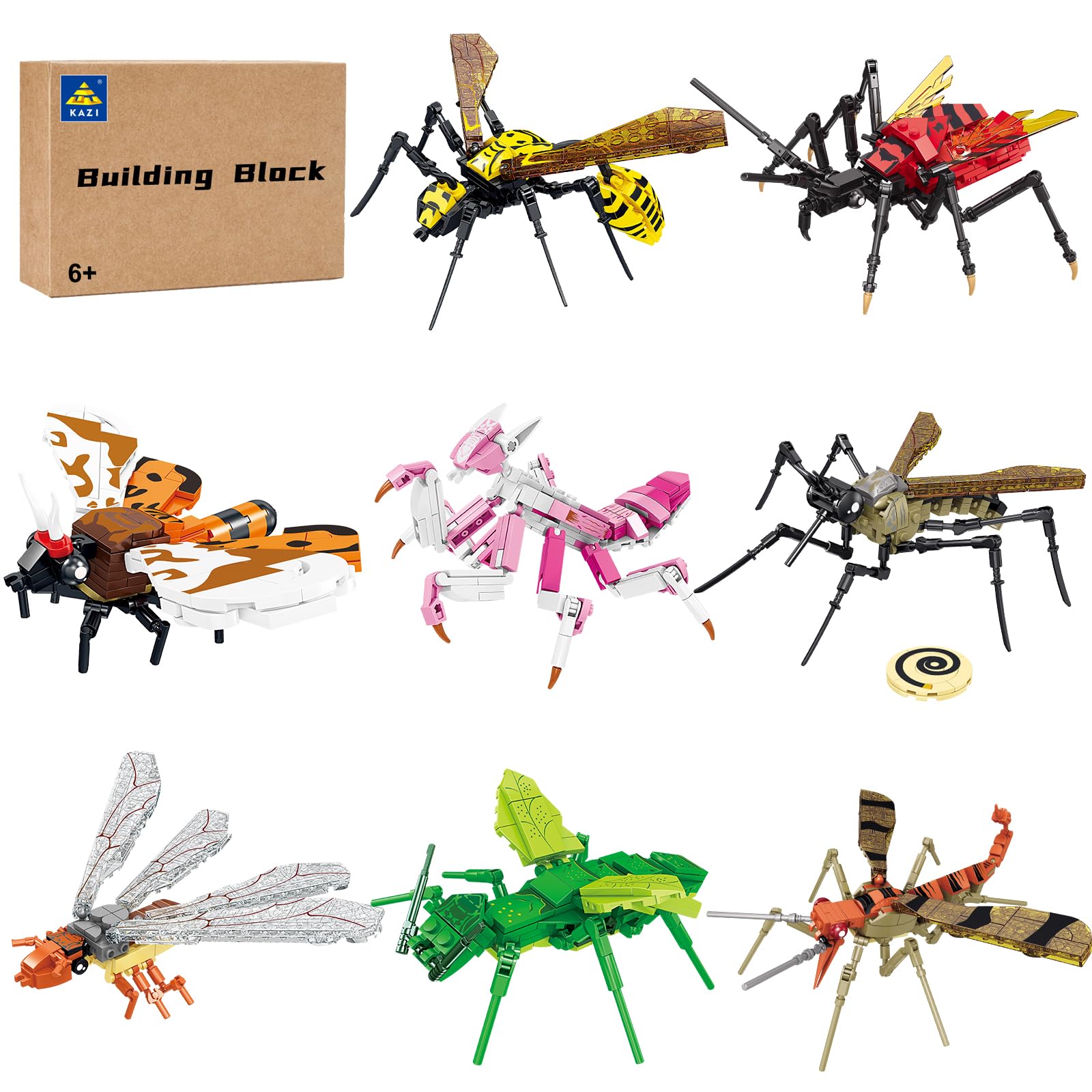 Kazibugs Building Toy Set Insect Collection Building Blocks With Life