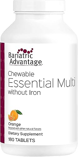 Bariatric Advantage Multivitamínico masticable completo, 180 unidades, naranja