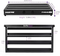 Vista 2 de Pedalera de Guitarra Ghost Fire de Aleación de Aluminio 3.3lb Pedalera de Efectos 22''x12.5'' con Bolsa de Transporte, Serie V (V-STANDARD 2.0)