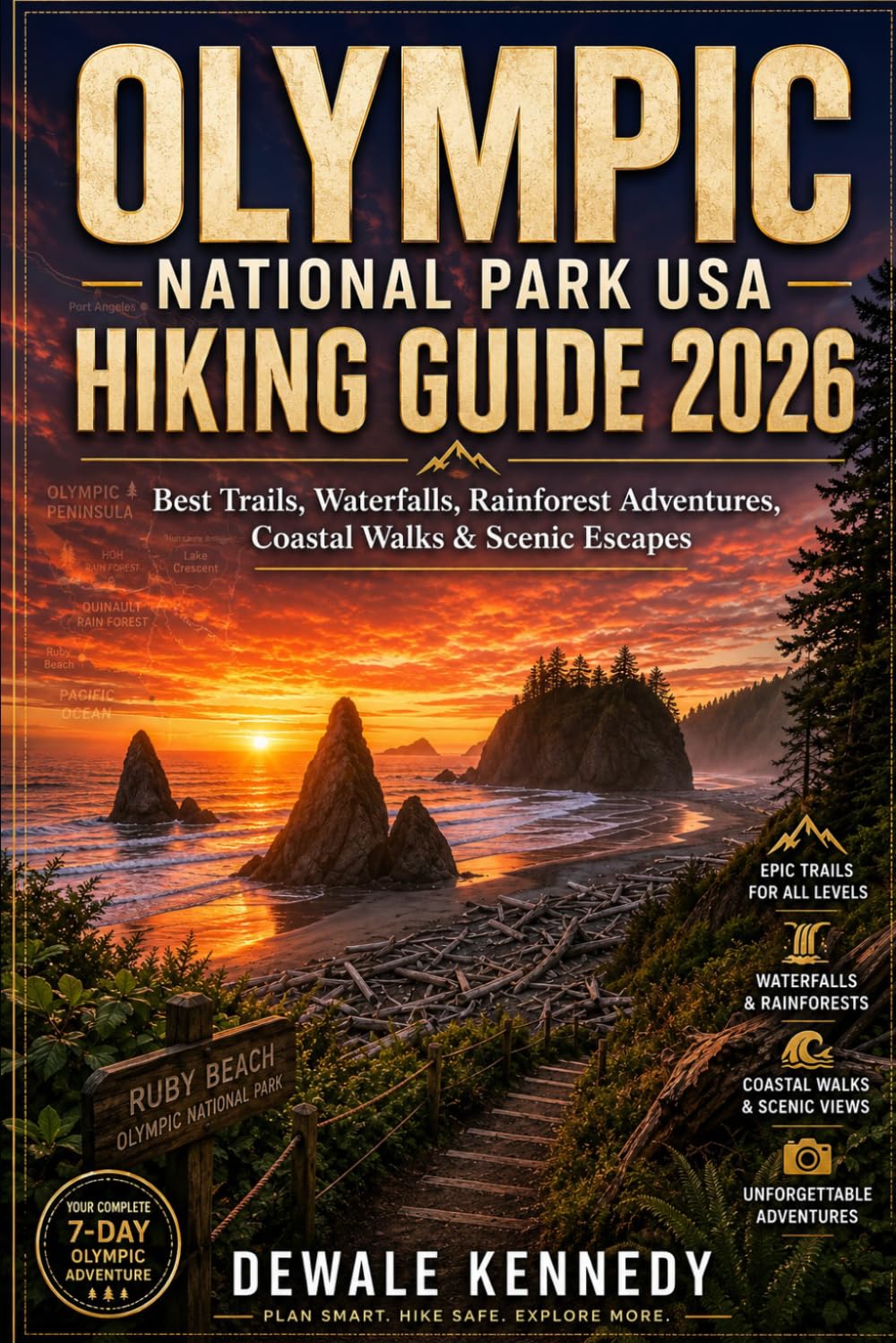 OLYMPIC NATIONAL PARK USA HIKING GUIDE 2026: Best Trails, Waterfalls, Rainforest Adventures, Coastal Walks & Scenic Escapes: 62 (THE EXPLORER'S TRAIL GUIDE SERIES)