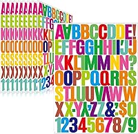 Vista 57 de 500 piezas de 10 hojas de calcomanías de letras, calcomanías de números de buzón de vinilo autoadhesivas impermeables, calcomanías de números