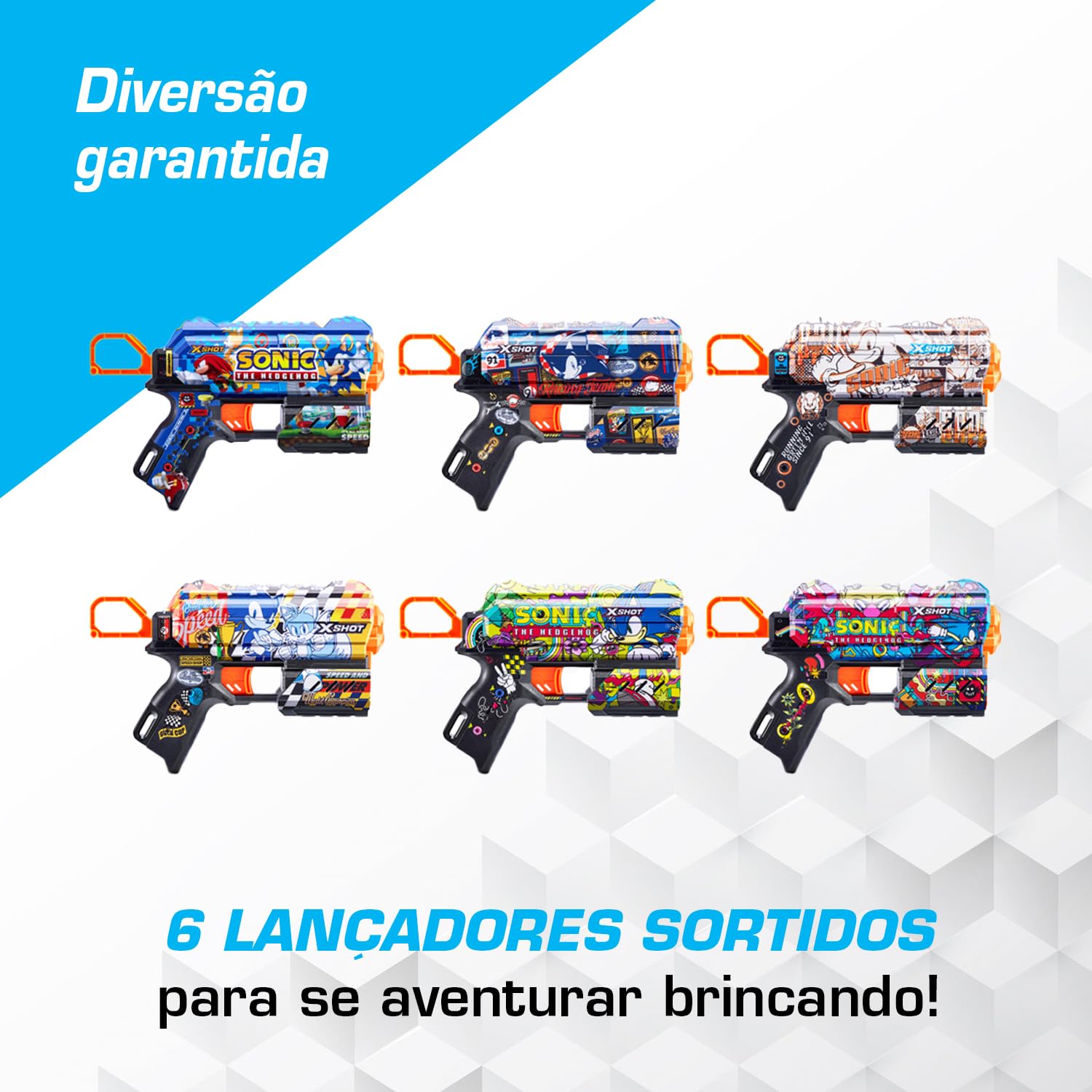 Candide, Lançador de Dardos, X-Shot, Skins Flux - Sortido : Amazon