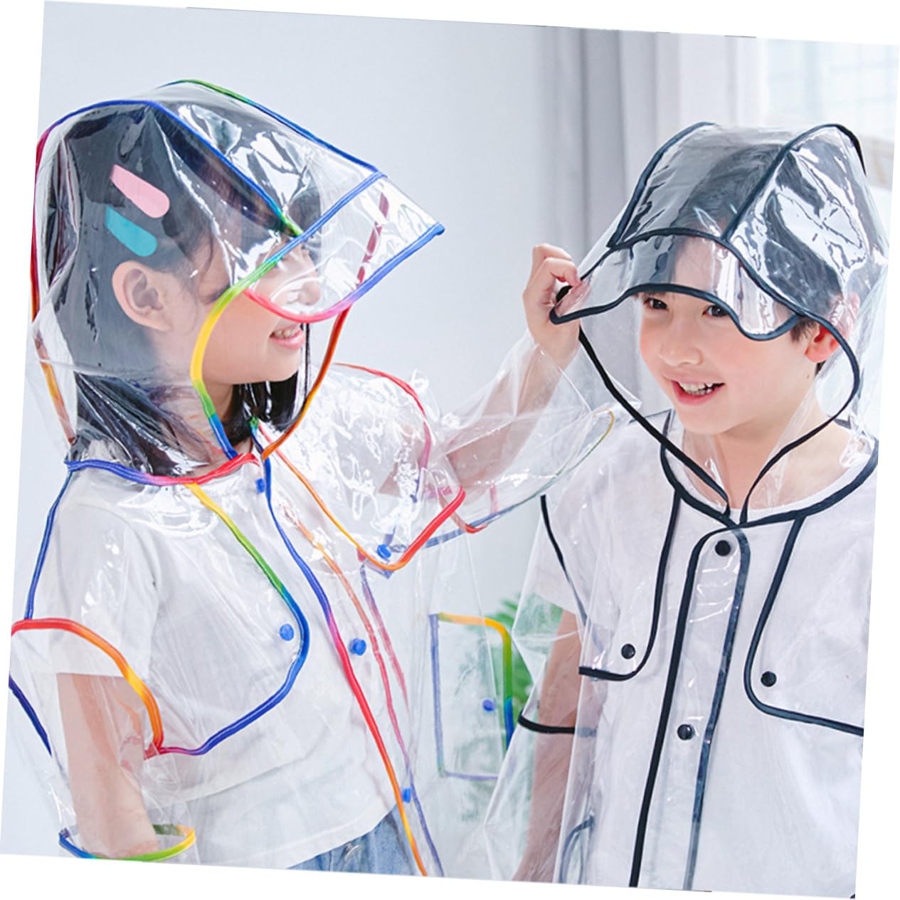 UKCOCO POIN PONCHO raincoat for impermeabile per impermeabile trasparente impermeabile portatile Colorful
