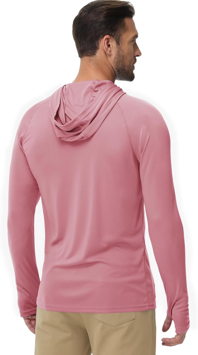 Boladeci Men's UPF 50+ Sun Protection Lightweight Hoodie Shirts Long Sleeve Fishing Shirt SPF UV Hiking Swim - Image 4