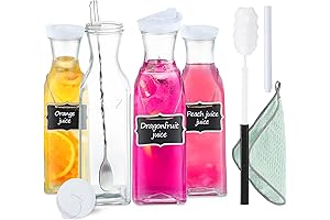 4PCS Glass Carafe Set: A Refreshing Statement of Elegance