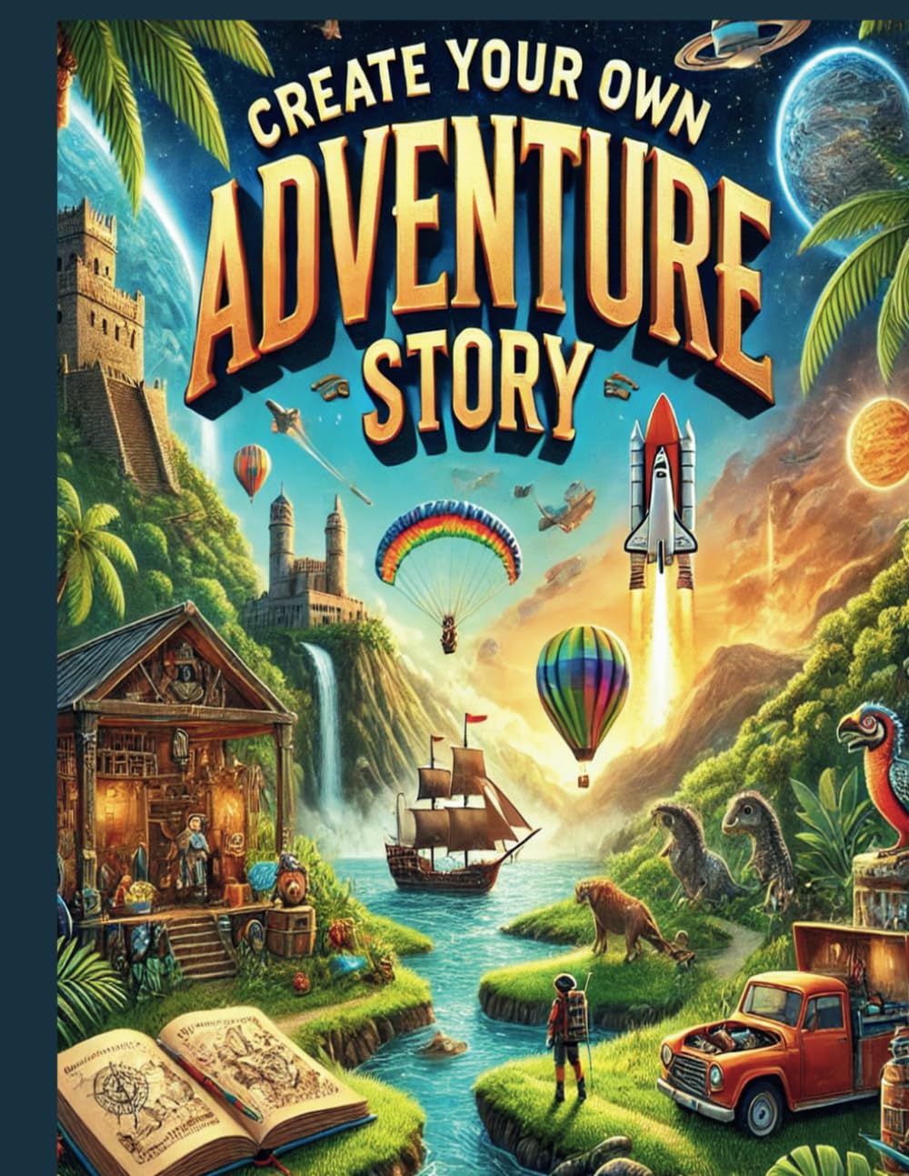 Create Your Own Adventure Story: Writing Journal for Kids with Prompts Ideas, Activities, Characters and Story Starters