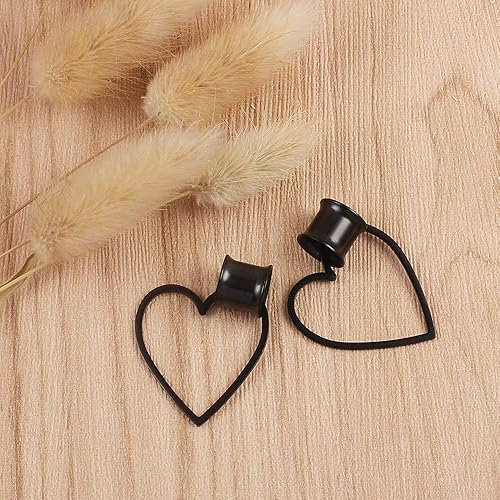 Miniatura 5 de Casvort 2 piezas de 0.315 in - 0.984 in hipoalergénico de acero inoxidable 316 apertura estética túneles perchas dilatadores de oreja, dilatadores