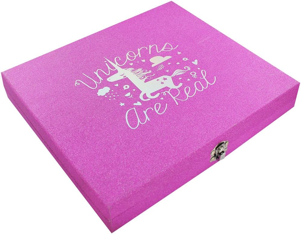 Scribblicious Unicorns are Real Pink Glitter 44 Piece Stationery Set