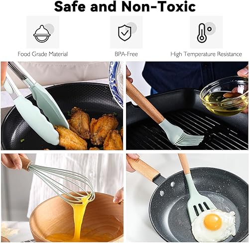 Miniatura 4 de Camping Accessories Kitchen Cooking Utensils Set - Portable Outdoor Camp Cookware Set, Silicone Camper Essentials Gear Must Have Supplies for Travel