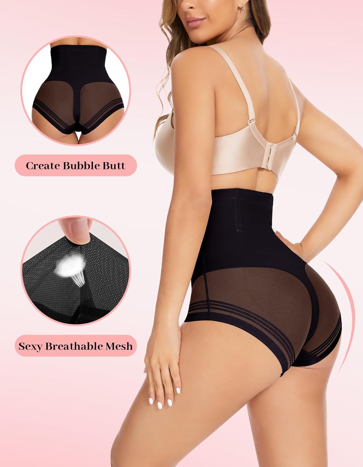 Shapewear Tummy Control Underwear - High Waisted Shapewear Panties Compression Body Shaping Briefs Girdle Panty - Image 4