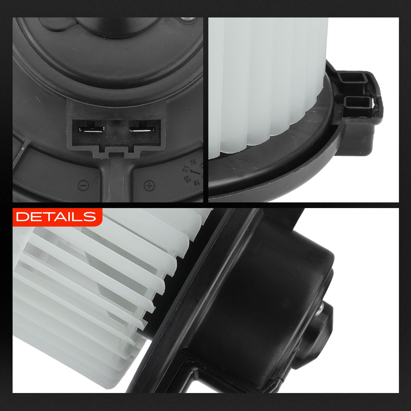 Frankberg Motor del ventilador del calefactor JGC500050 | Compatible con: Discovery III Furgoneta L319, Discovery IV L319, Discovery III L319, R.a.n.g.e R.o.v.e.r Sport L320