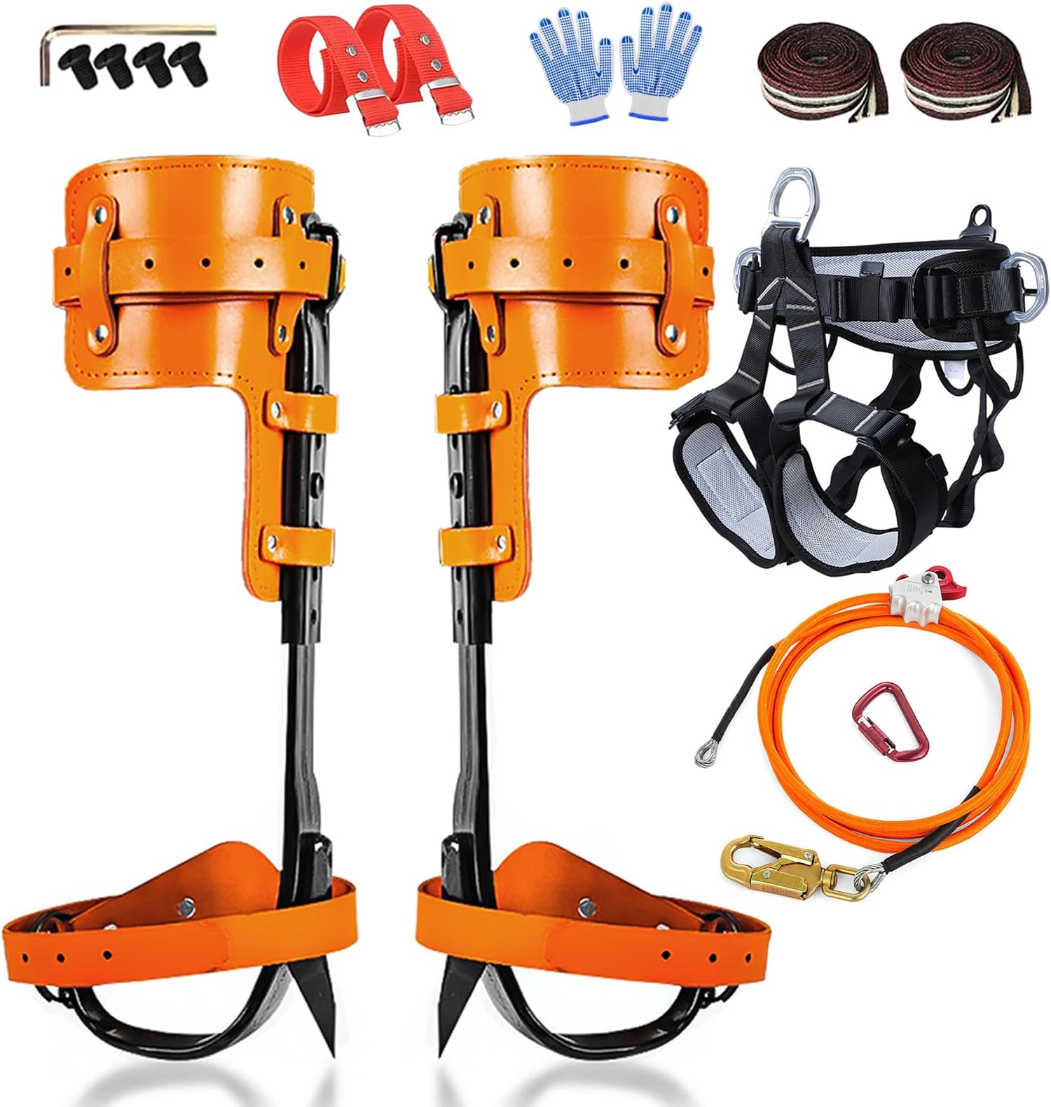 - Tree Climbing Spikes,Tree Climbing Kit,Tree Climbing Gear,Suitable for Fruit Picking,Tree Climbing,Hunting
