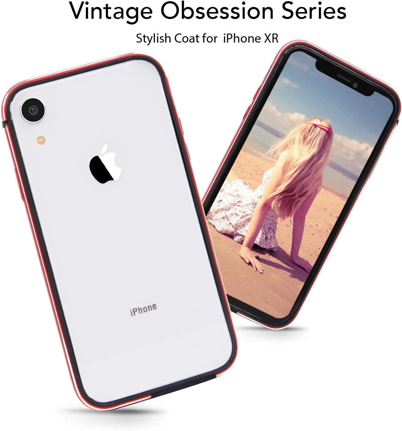 Amazon Co Jp Imikoko Iphone Xr バンパー ケース 軽量tpu素材 おしゃれ かわいい 衝撃吸収 二重構造 アイフォンxr アルミバンパー レッド 家電 カメラ