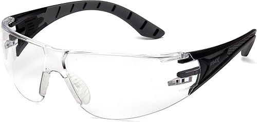 Pyramex Endeavor Plus Safety Glass Black/Gray Frame With Foam Padding Clear H2MAX Anti-fog Lens