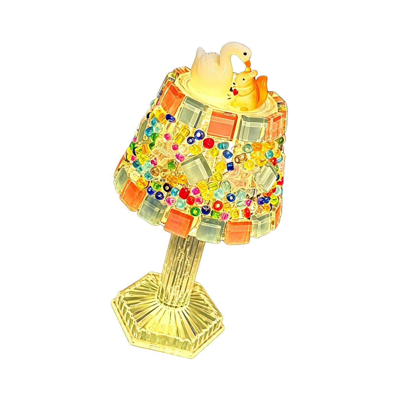 Drtlpmb C Decorative Table Accent Lamp With Assembly Fun And Soft Glow For Bedside Desk Shelf Orner Decor Display Home Use Decorative Table Lamp Assembly Light Bedside Accent