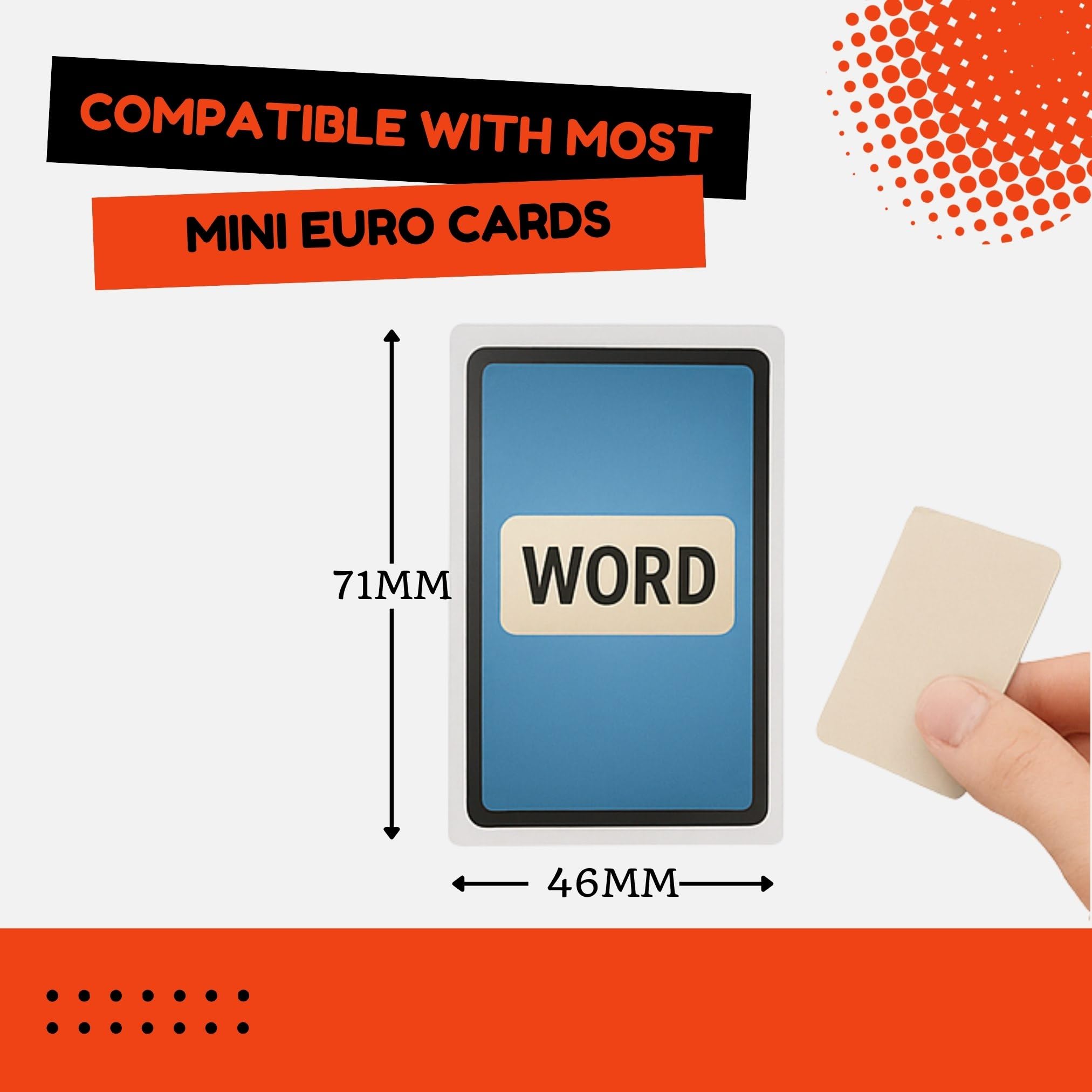 Matte Mini Euro Card Sleeves 71×46 mm (2.8"×1.8") - Image 3
