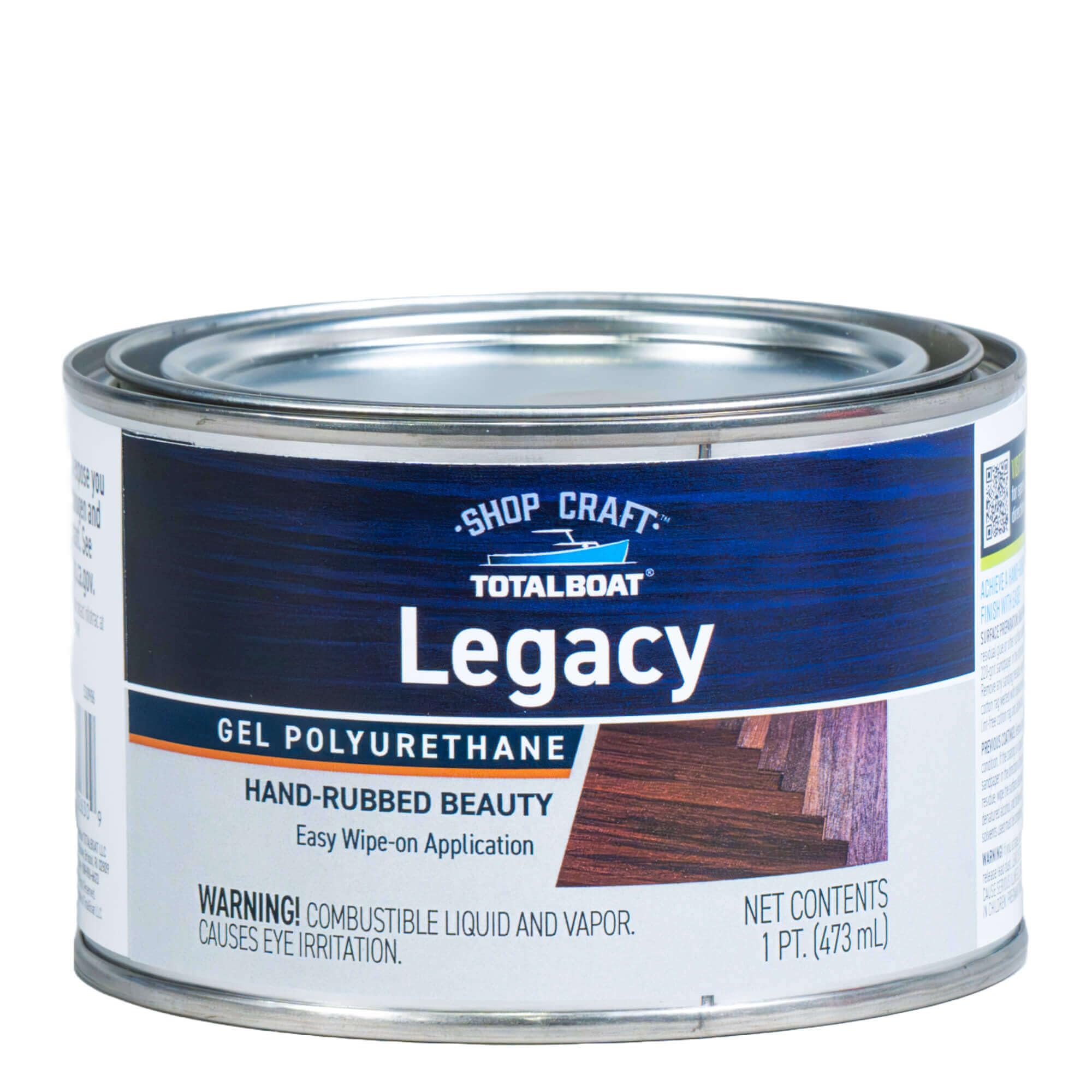 TotalBoat Legacy Wipe-On Polyurethane Wood Finish - Satin Pint