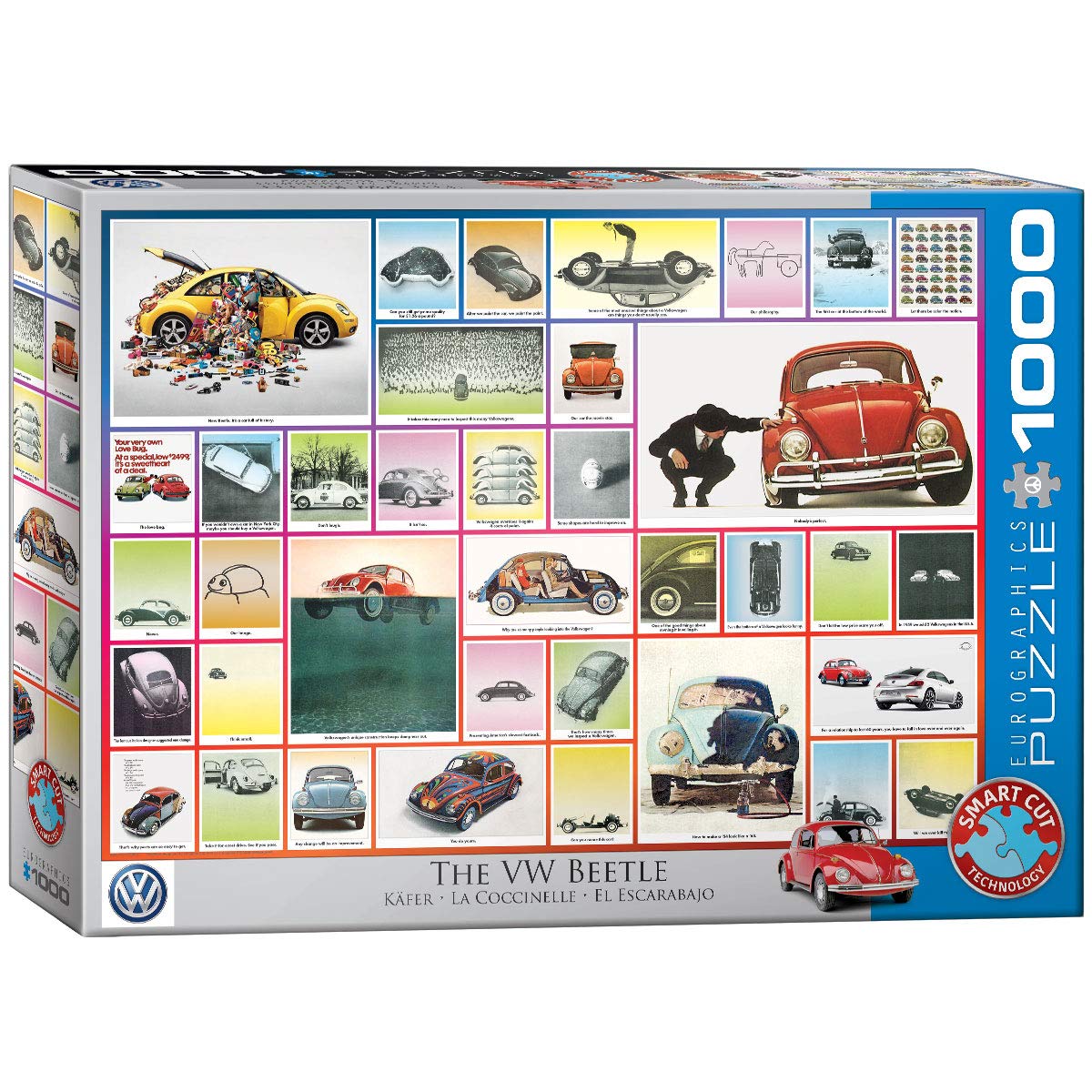 VW Groovy Bus 1000 piece jigsaw puzzle by Eurographics 680mm x 490mm