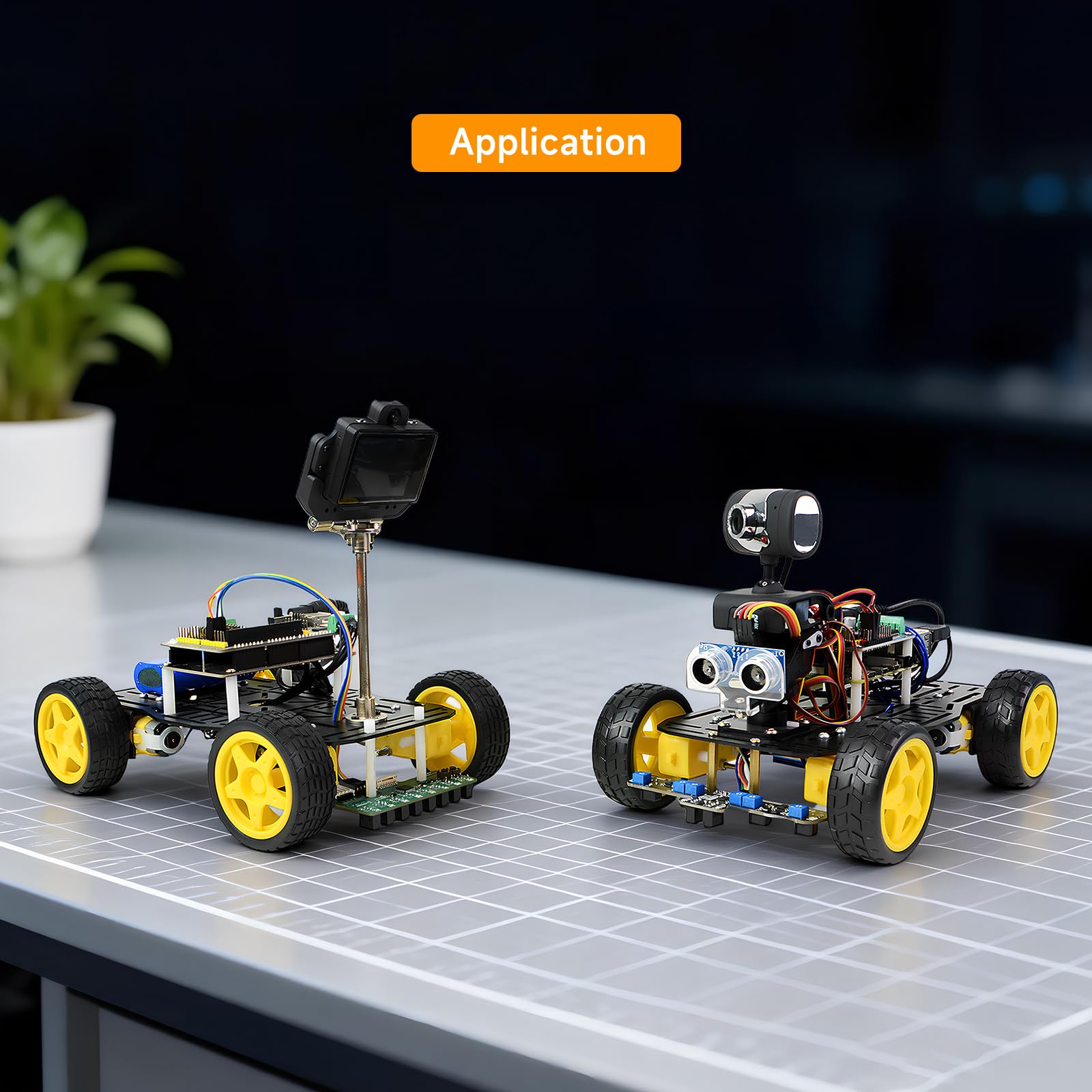 Kit telaio robot 4WD per Arduino/Raspberry Pi