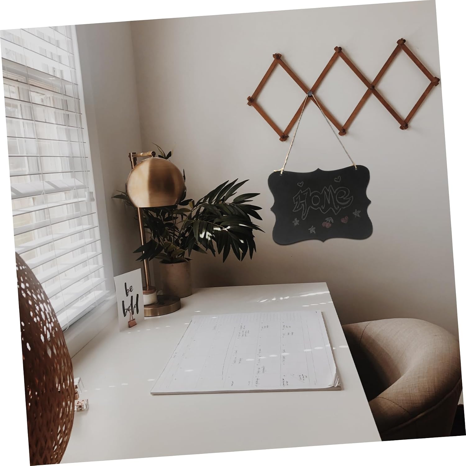 2pcs Wooden Hanging Chalkboards, Erasable Message Board Xmas