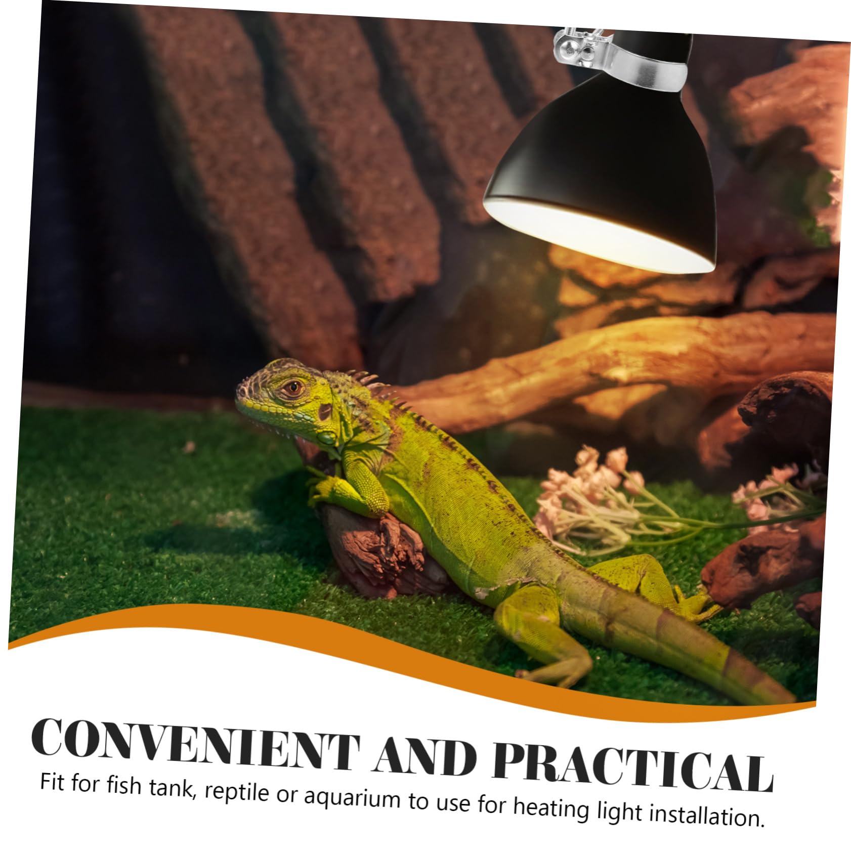 Sosoport 10pezzi Reptile Regolabile Clip Resistente per Lampade Riscaldamento dei Rettili e Acquatiche Facile Installare e Duraturo
