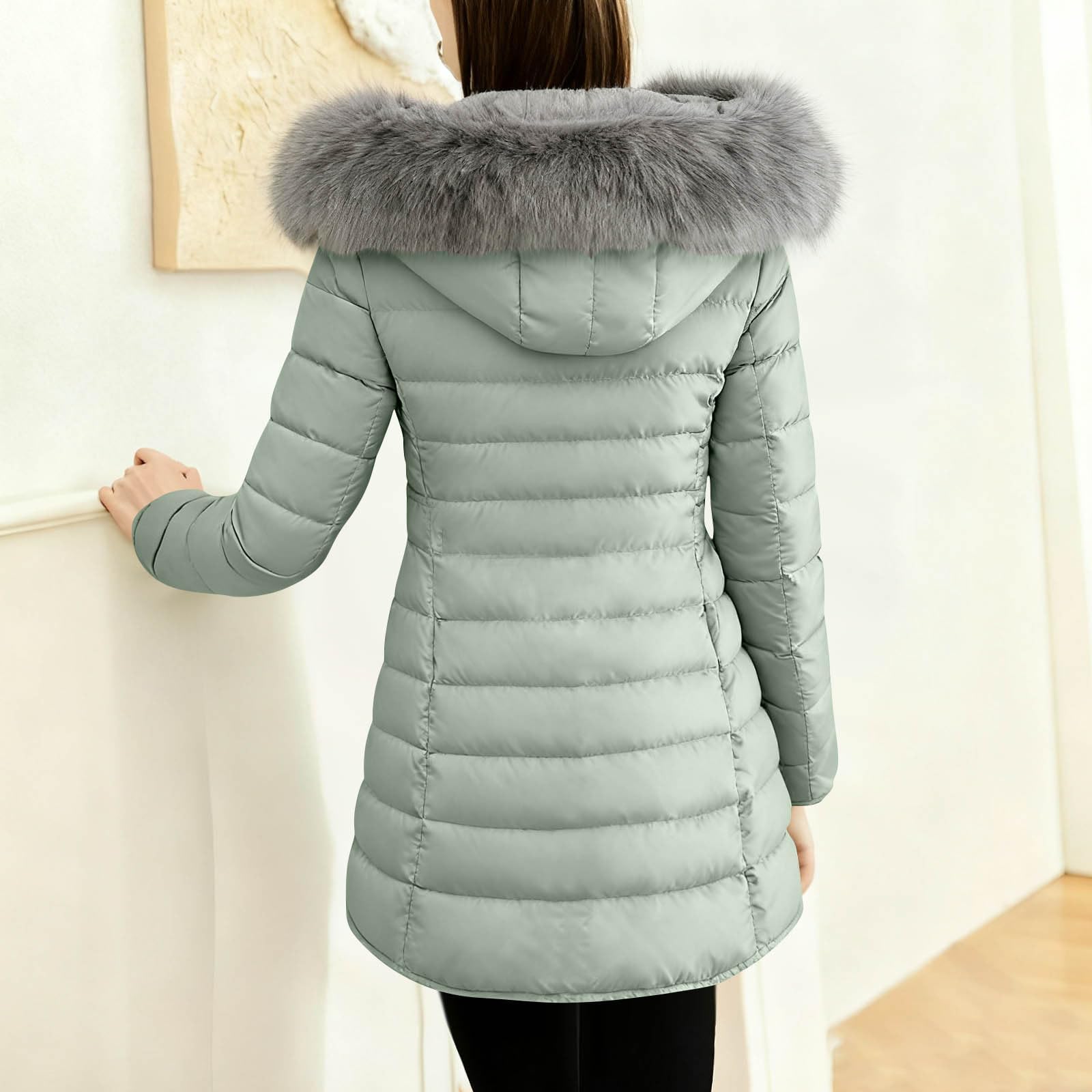 Generisch Parka Mantel Unterdamen Trainieren Modischeen Langarm Jacken Winter Oversize Soft