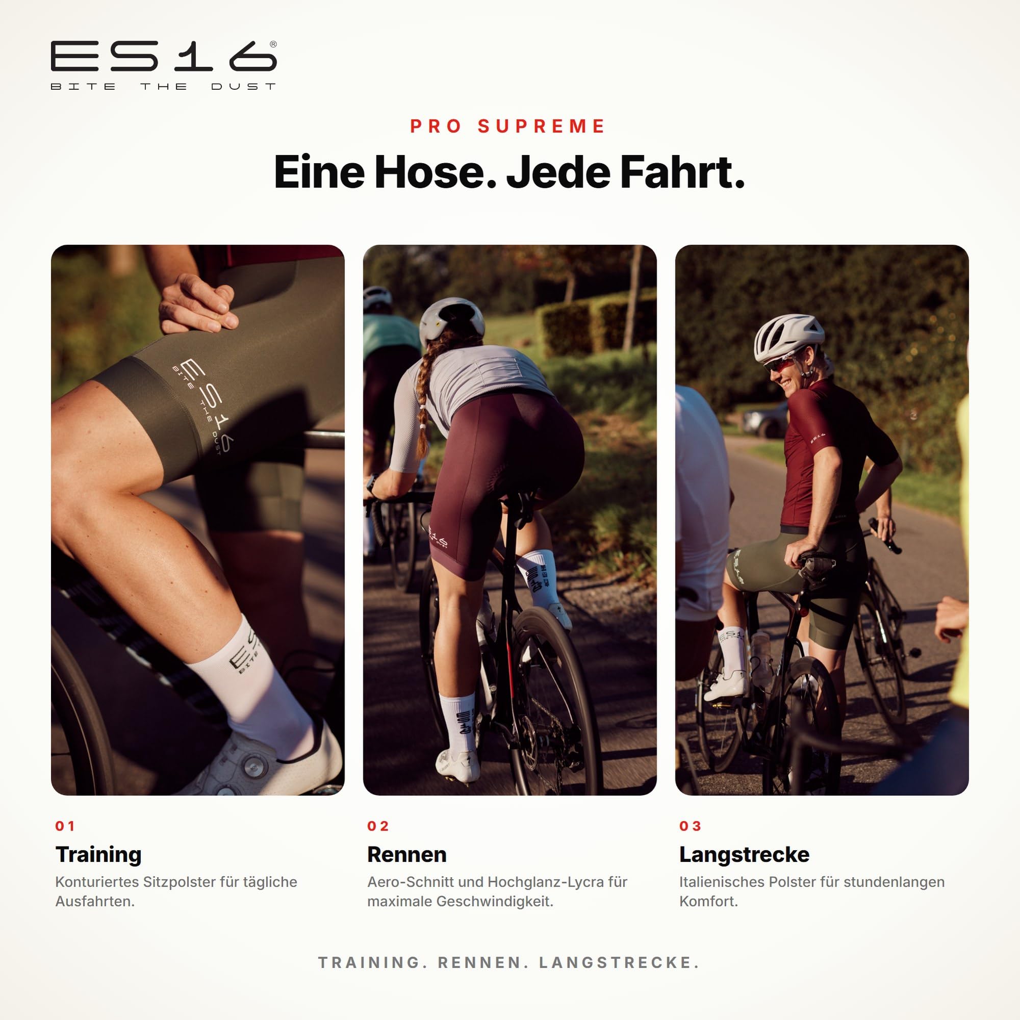 PRO Trägerhose Damen Premium Race-Cut Radhose für Frauen mit Anatomischem Damen-Polster, Aero-Schnitt und Verarbeitung – Top Wettkampf-Radhose