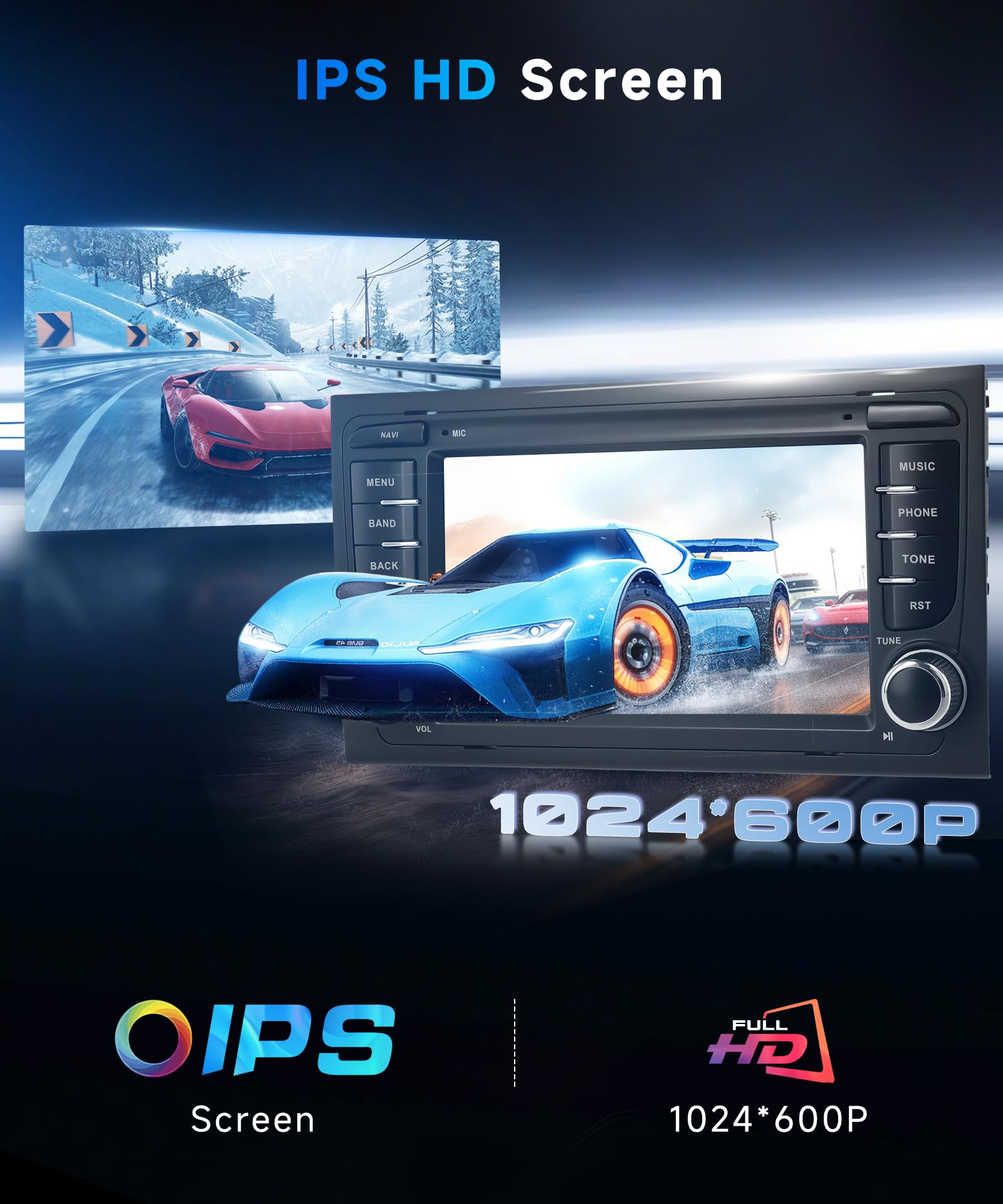 VECHTEL Radio samochodowe 4G+64G Android 15 dla Audi A4 S4 RS4 B6/B7 8E 2002-2008, radio samochodowe z systemem Android CarPlay bezprzewodowe, ekran dotykowy 7-calowy GPS Wi-Fi USB Type-C Bluetooth FM