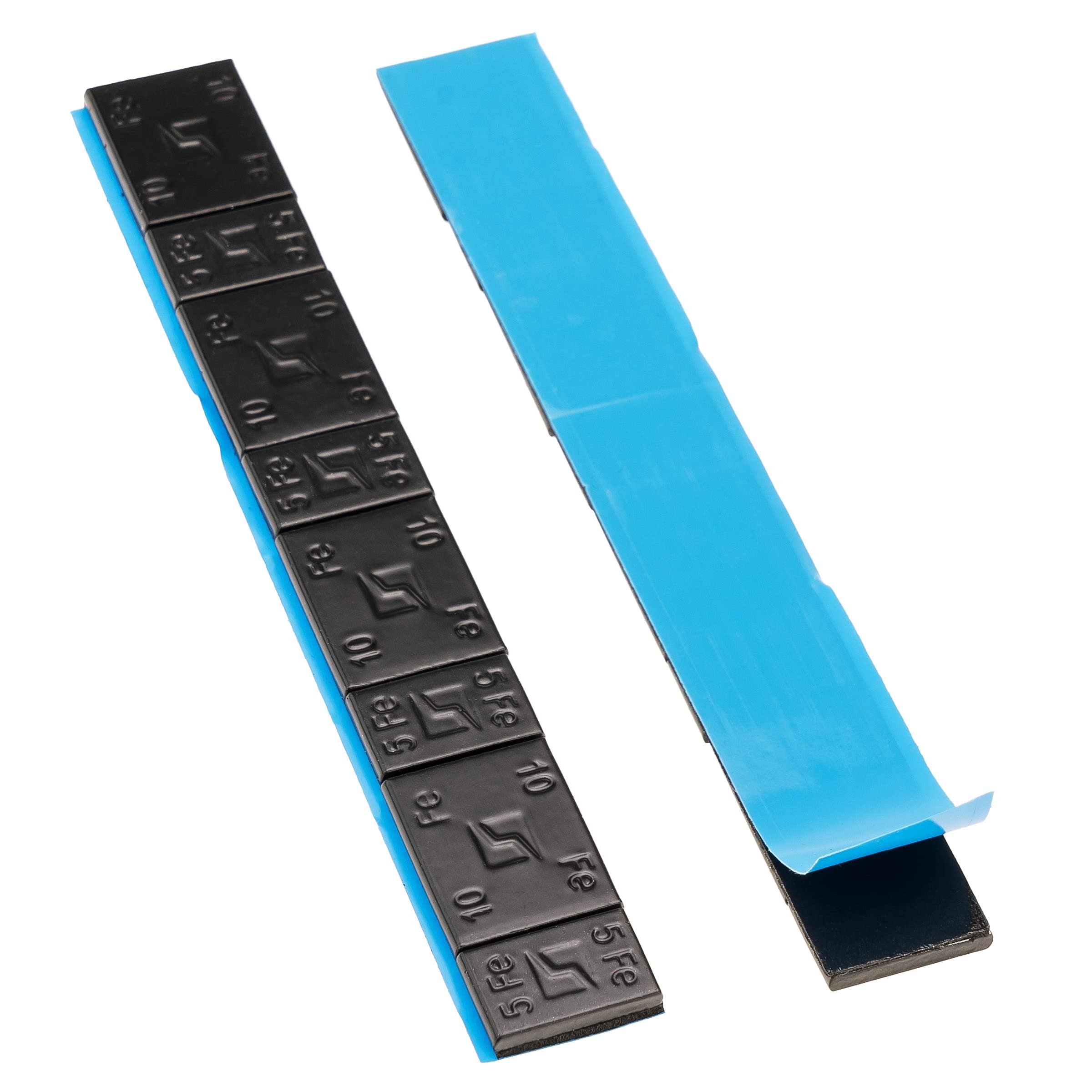 Stix 100x contrappesi adesivi per cerchioni in alluminio 5+10g, pesi di bilanciatura neri, striscia adesiva per cerchioni di autovetture, furgoni e SUV