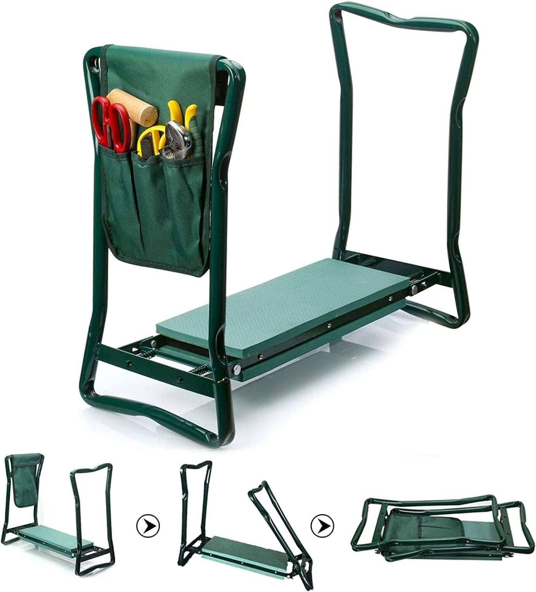 Garden a genoux et siege pliable de jardinage pour adulte et senior