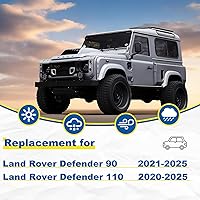 Vista 9 de Limpiaparabrisas de 24" + 20" con juegos de escobillas limpiaparabrisas traseras de 15", repuesto automotriz para Land Rover Range Rover 2017-2023