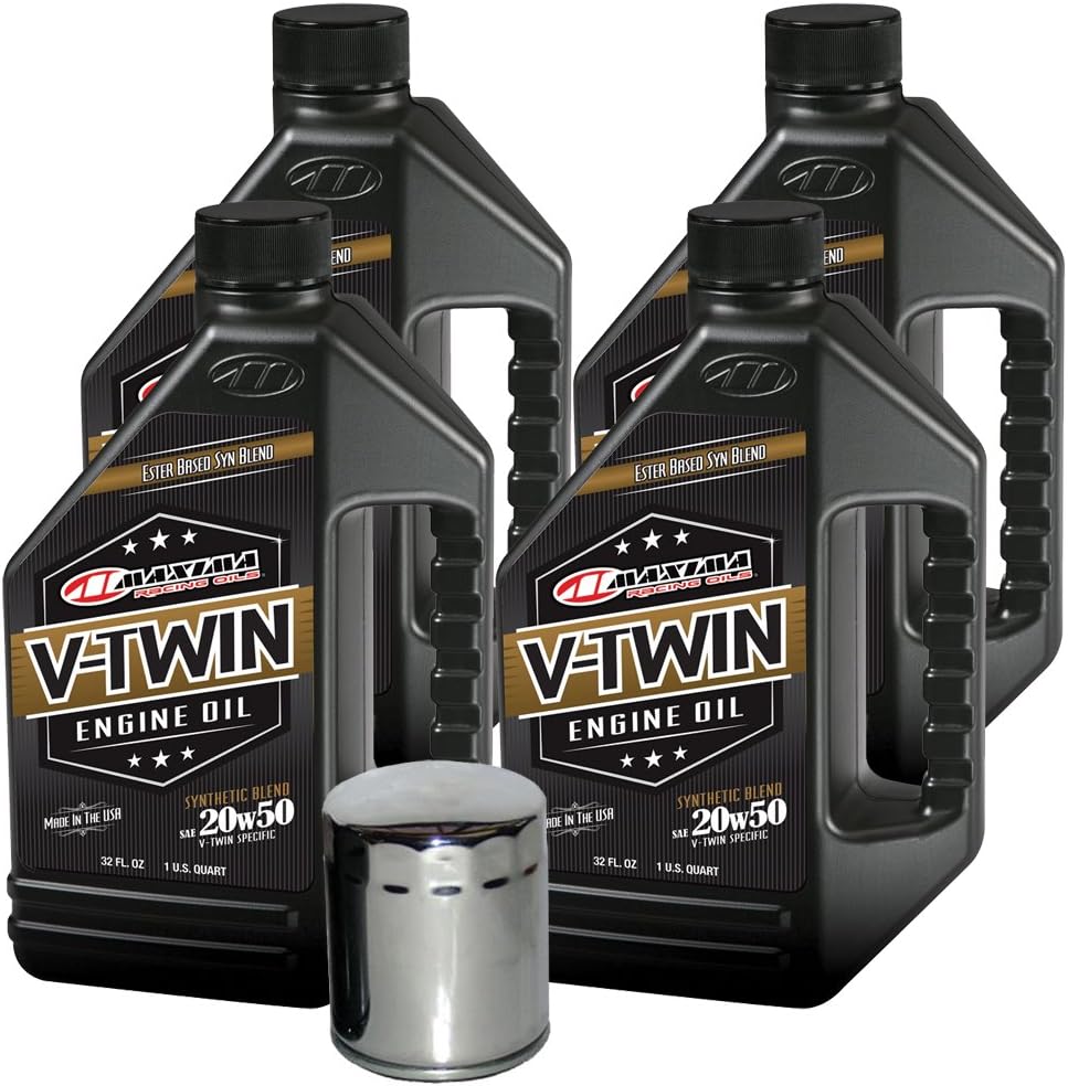 VTEOCK20 Synthetic Blend Engine Oil Change Kit for Harley Davidson Sportster V-Twin