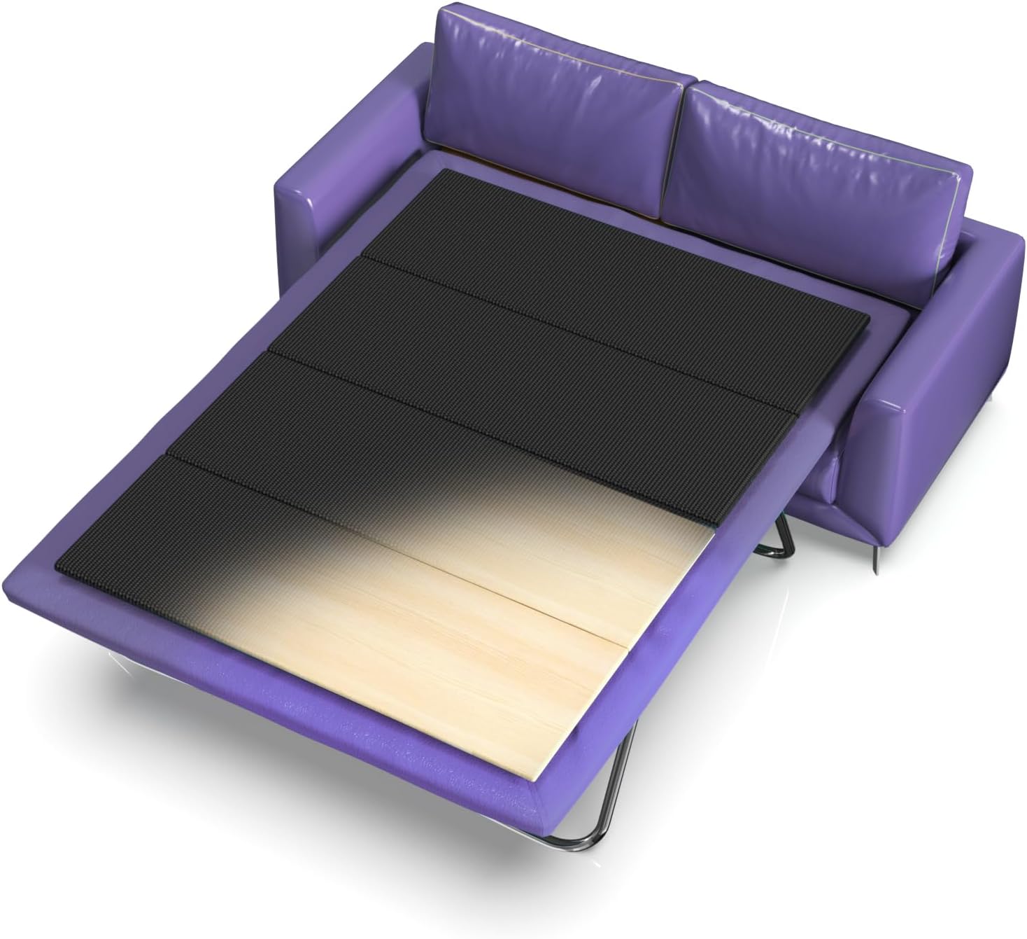 Imperius Foldable Box Spring, Bunkie Board, Bed Support Slats for Support to Streamline and Minimize The Bed, No Assembly Needed (Queen 48x60)