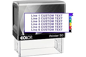 Extra Large Custom Rubber Stamp: Create Unique Impressions with Personalized Text and Vibrant Colors