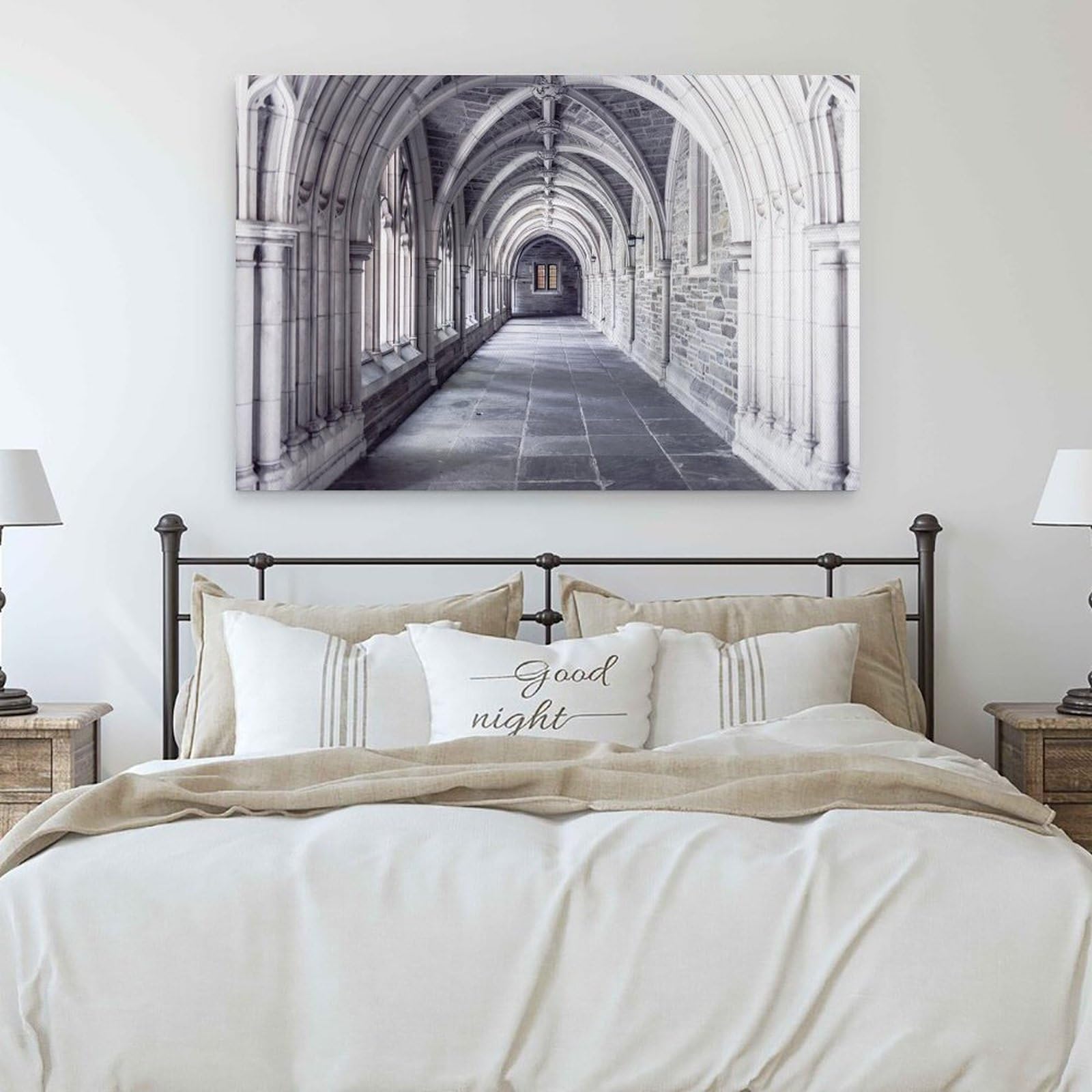 Generisch Arched Hallway Wall Canvas Poster Moderne Poster, Dekorative Drucke, Ästhetische Wanddekorationen, Wanddekorationen Für Das Wohnzimmer, Kunstdrucke, Leinwandgemälde 20x30inch