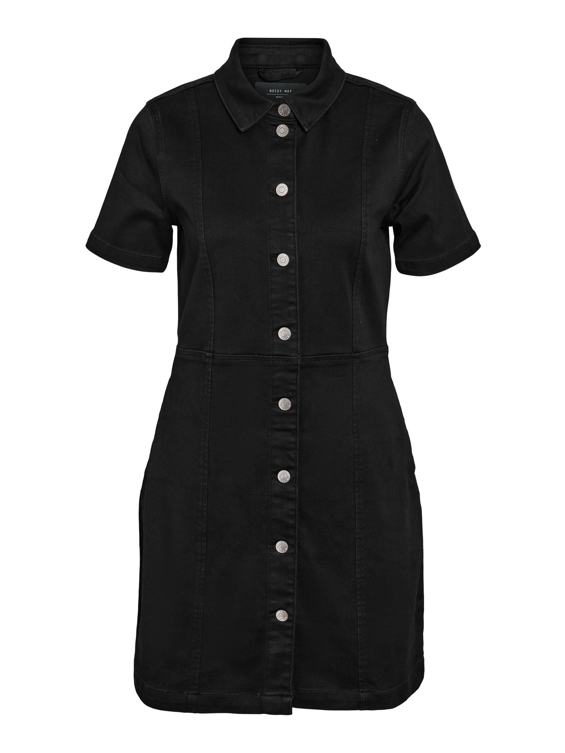 Noisy May Women's Black Mini Dress Denim S, S