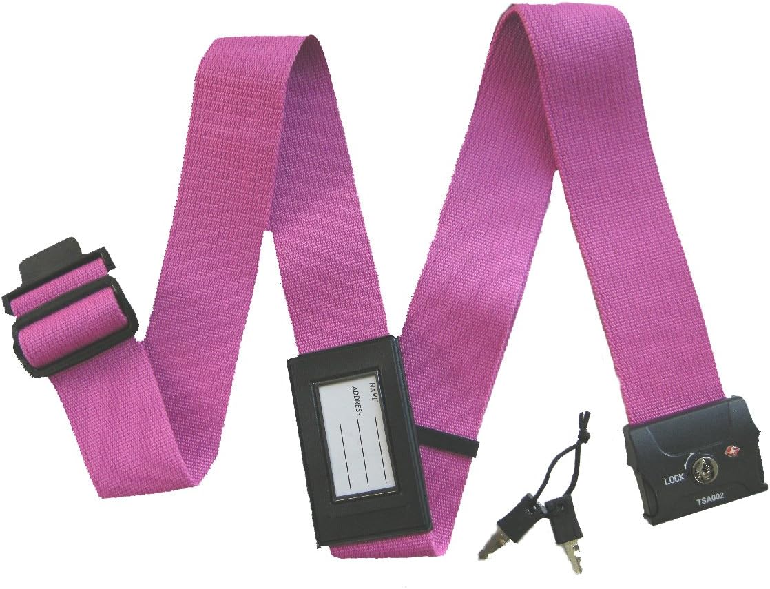 JTB with TSA Lock Suitcase Belt Pink 210010