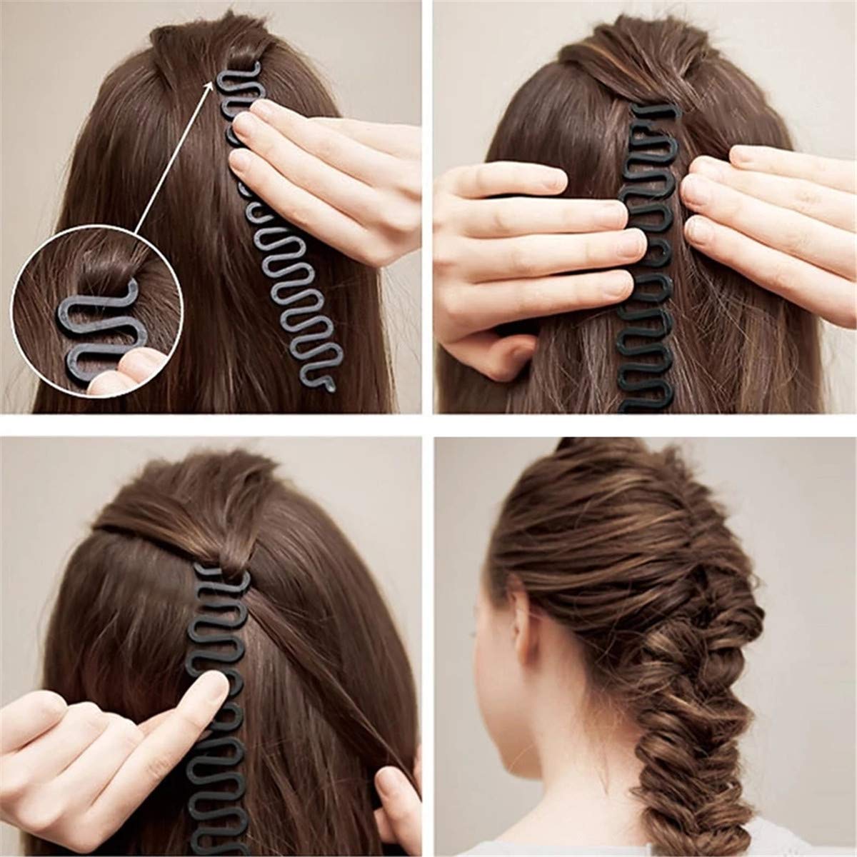 Amazon.com : AnHua 2 Pcs Girl Women Easy Braider,Twist Plait Wave