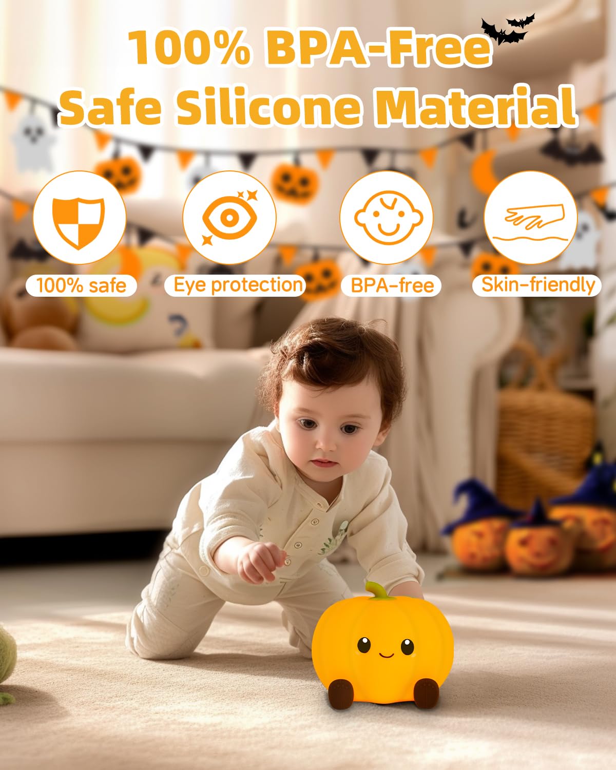 ZWOOS Luce Notturna Per Bambini, 3 Modalità Di Luce, Lampada Da Comodino Per La Camera Del Bambino Con 3vr46jybwr4nsdm Augr
