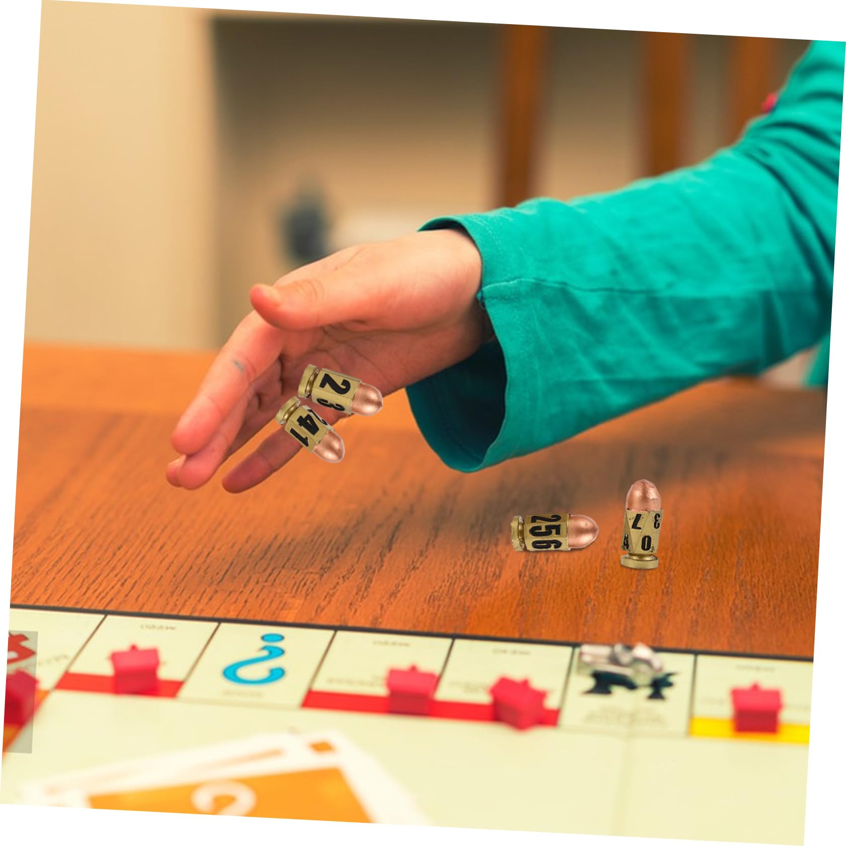 Spielwürfelset aus Kunstharz 1 Satz mit Würfelbasis für Rollenspiel | Große Zahlen, Leicht zu Spielen und Angenehm in Hand, für Tischspiele und Barunterhaltung