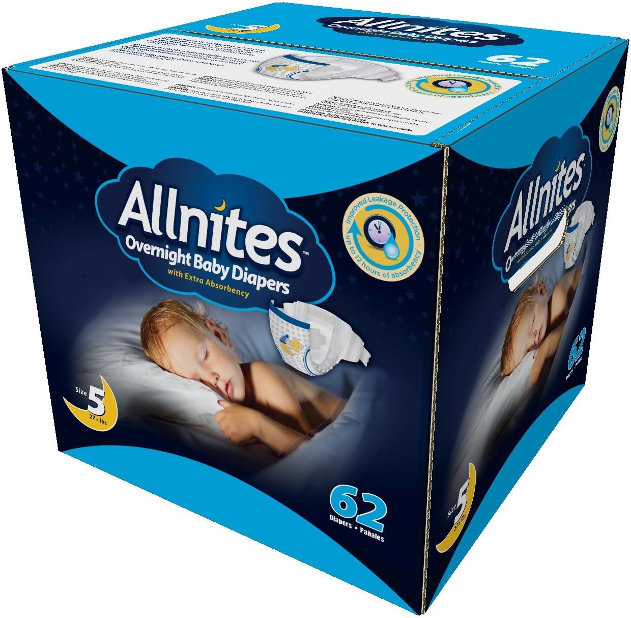 Overnight Baby Diapers (Size 5, 86-Count)