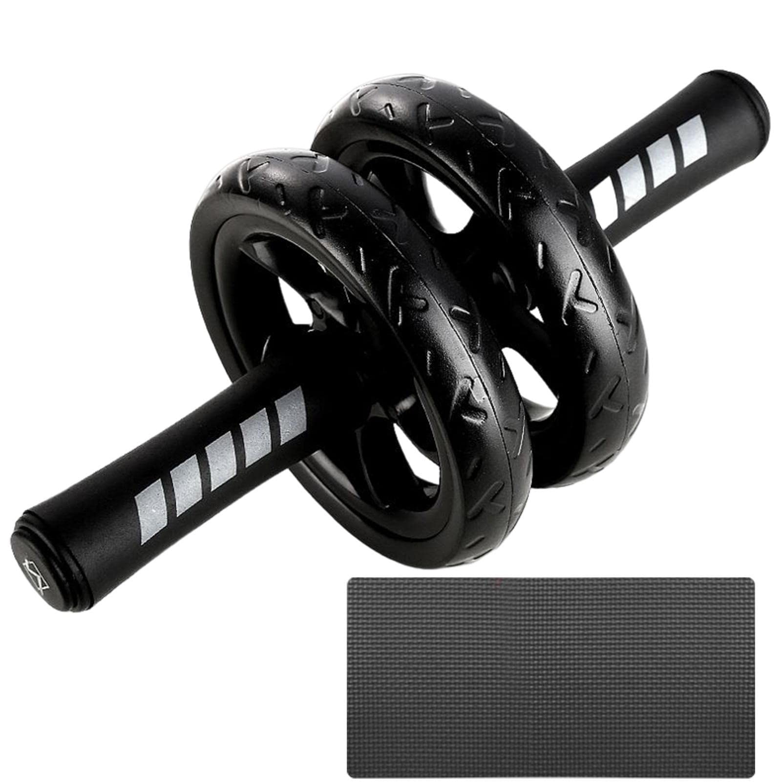 for Abs Workout - Abdominal Exercise Equipment with Detachable Nonslip Handle,Fitness Exerciser for Core Strength Training, Exercise Wheels with Knee Pad for Home-image-1
