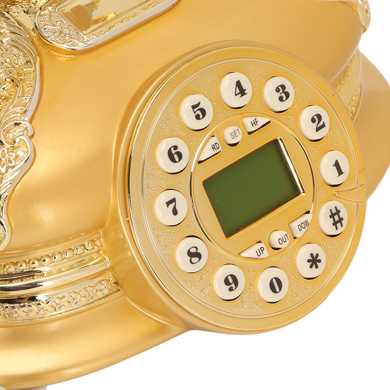 Telefono Fisso, MS‑5600a Telefono Vintage Europeo Telefono Fisso Antico Classico Telefono Fisso Digitale Vecchio Stile per Soggiorno Ufficio Camera da Letto