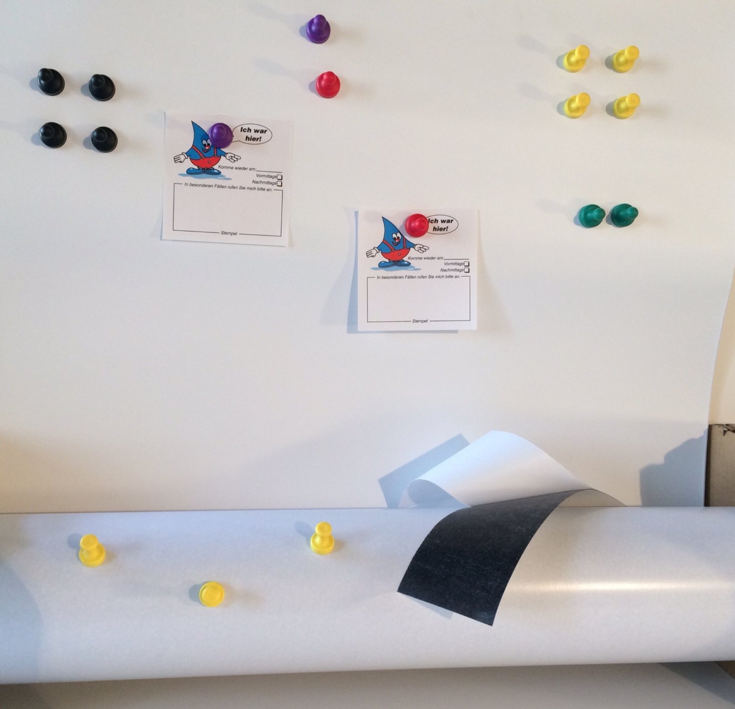 Selbstklebende Ferrofolie 50x70cm - Magnetfolie Weiß Für Starke Magnete