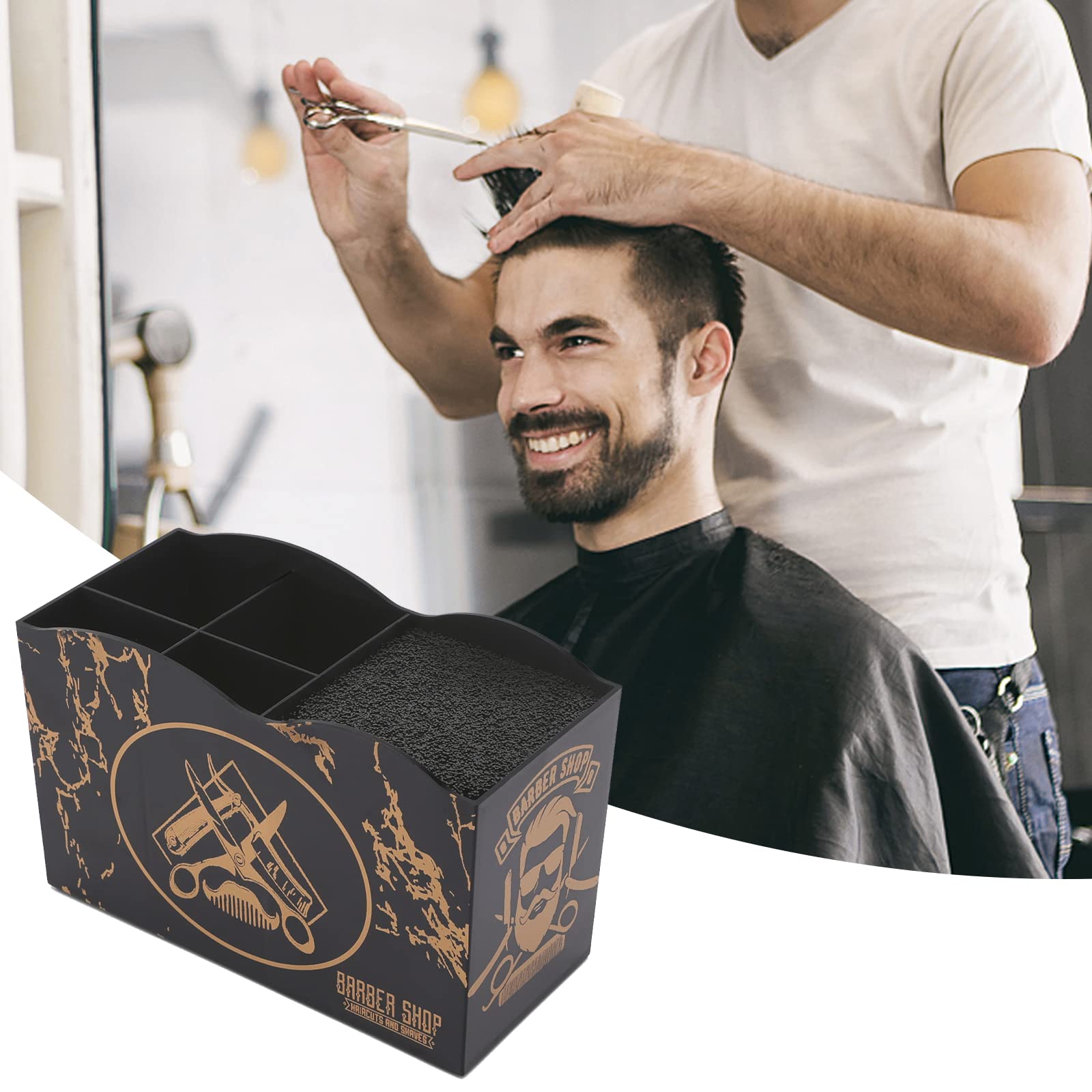 Profesjonalny Stojak na Nożyczki Fryzjerskie - Uchwyt do Salonu, Clip Box, Organizer na Narzędzia Fryzjerskie do Domu