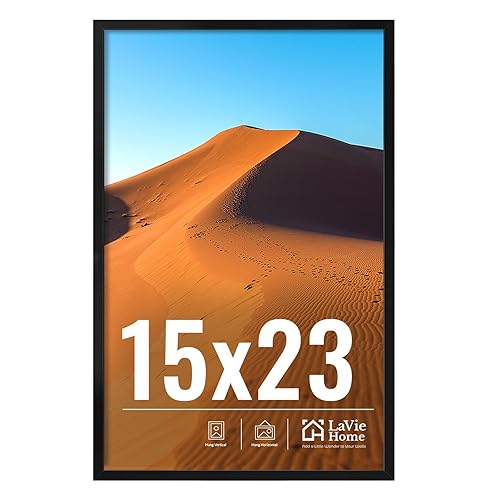 LaVie Home 15x23 Picture Frame for Wall Display, 15x23 Black