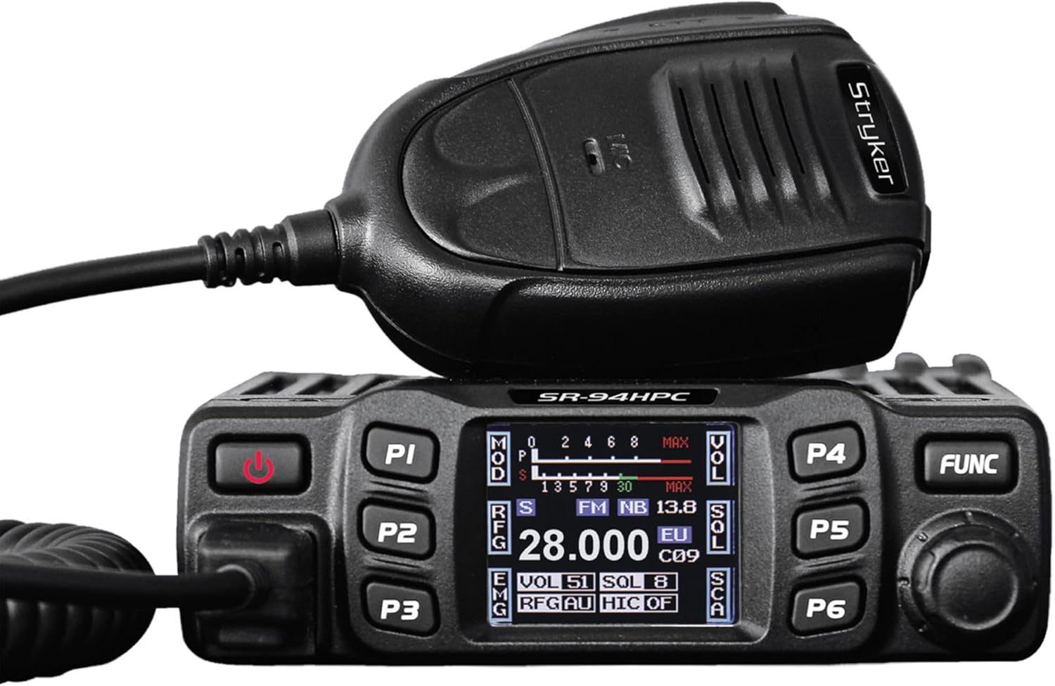 Stryker SR-94HPC 10 Meter Radio, AM/FM Modulation Mode, UHF,SO-239 Antenna Connector, 300-3000Hz Frequency Response, 12/24V Input Voltage