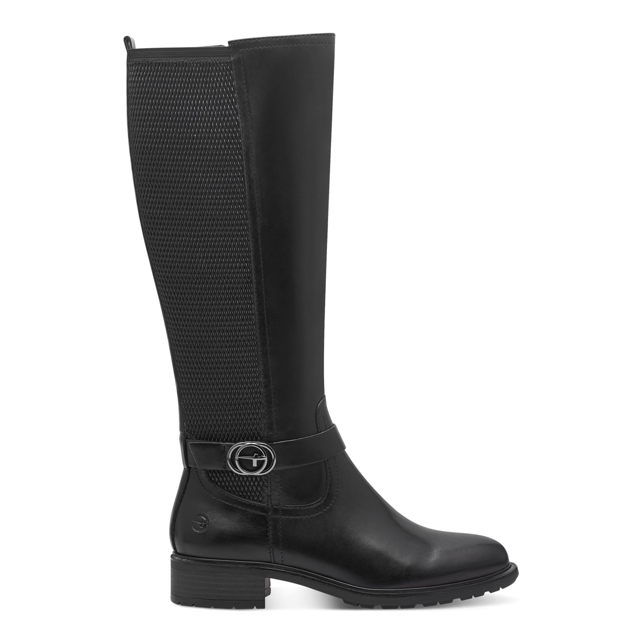 Womens Leather Knee High Platform Classic Riding Boots