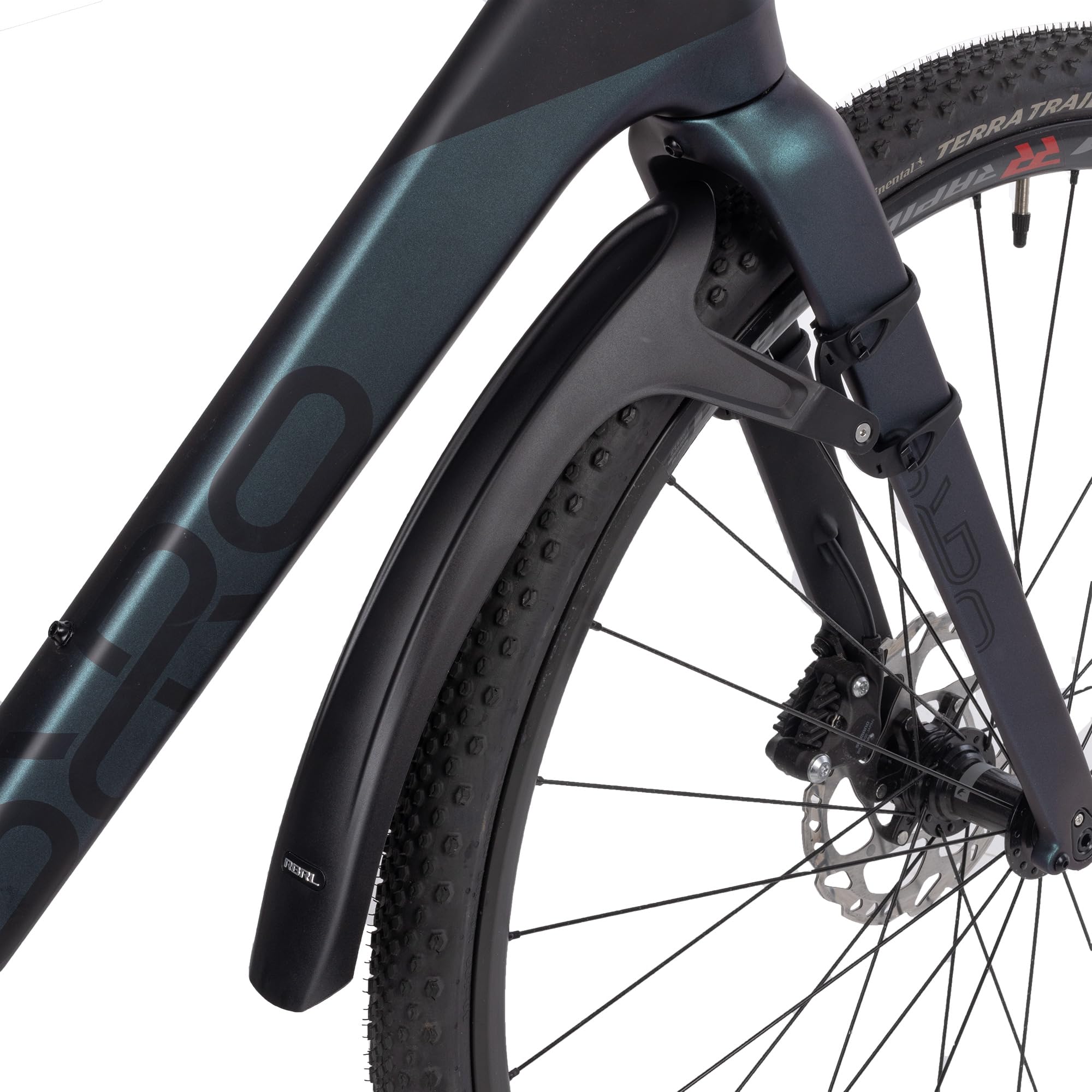 Oxford Rennrad-Schutzbleche Mudstop Rd Set Mu887 | Road Bike Cycle Mudguards, Schwarz, 490/530mm