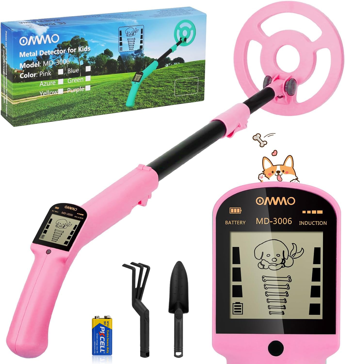 OMMO Metalldetektor für Kinder, IP68